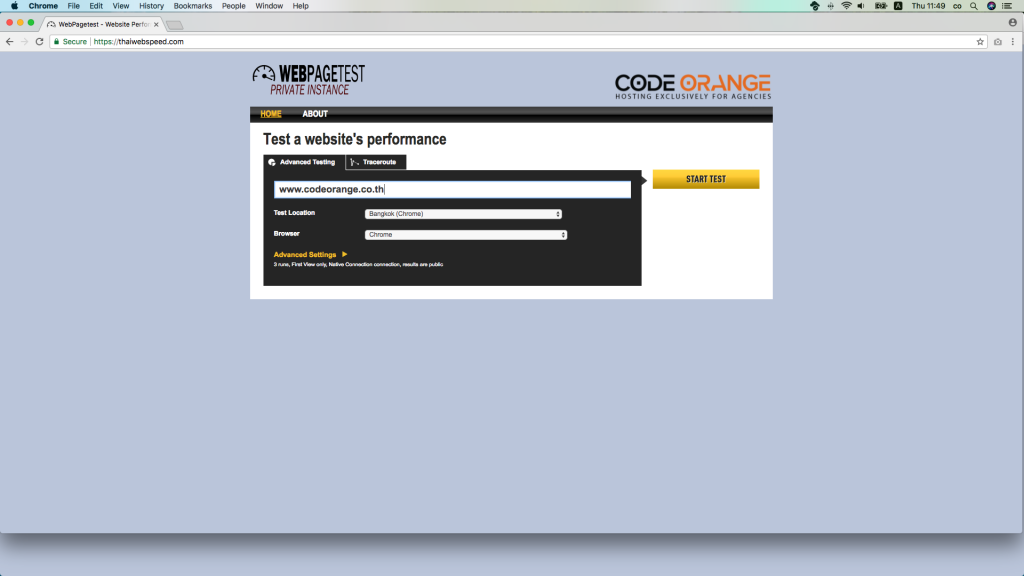 Thai Web Speed Check Code Orange Images, Photos, Reviews